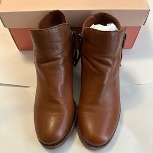 Gianni Bini Tan Leather Ankle Booties